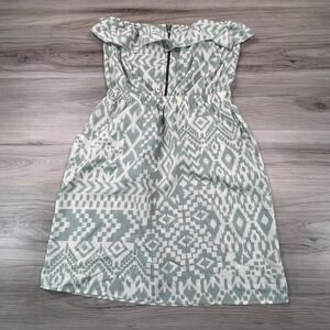 Alya Strapless Dress S green/white  Boho romantic festival cottagecore fairycore